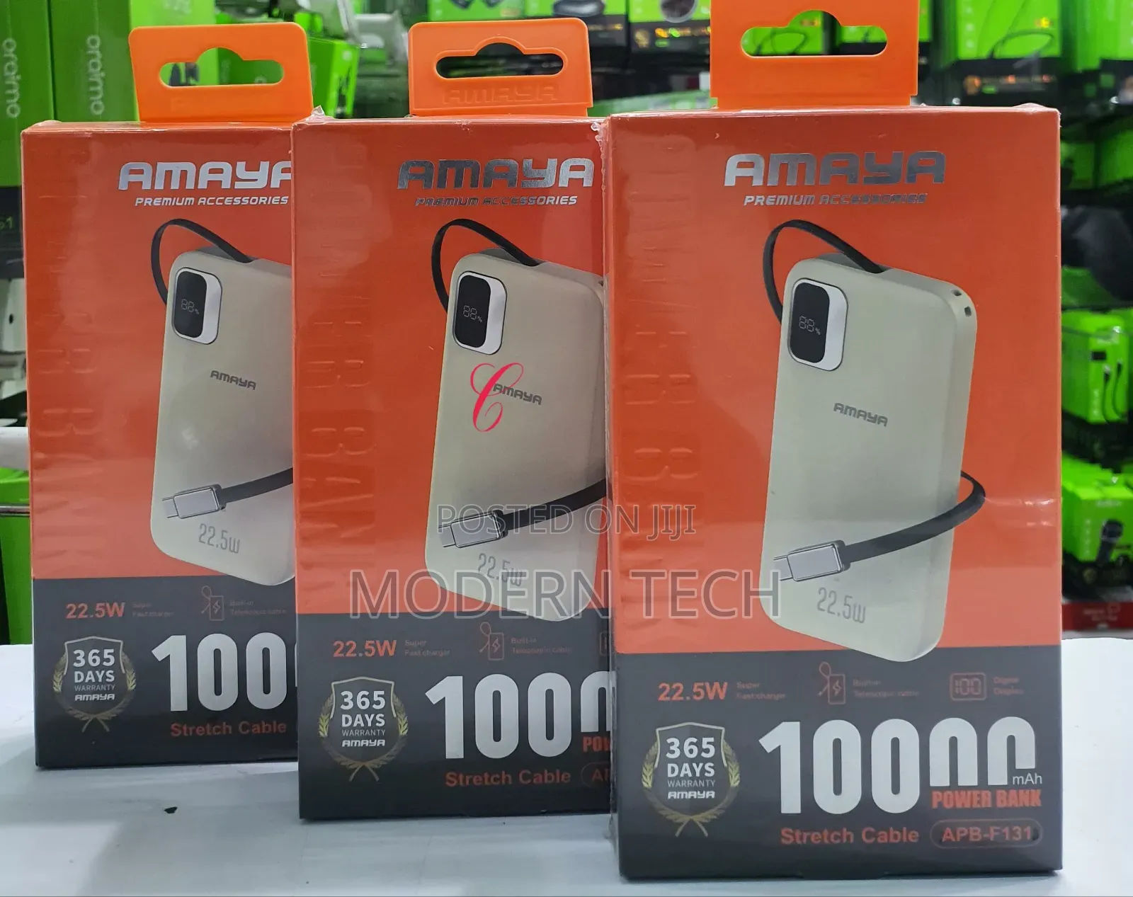 Amaya Apb-F131 10000mah Power Bank – 22.5w Fast Charging With Cable