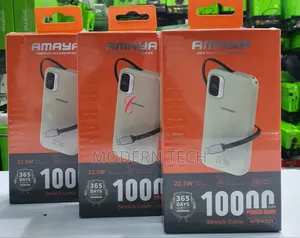 Amaya Apb-F131 10000mah Power Bank – 22.5w Fast Charging With Cable