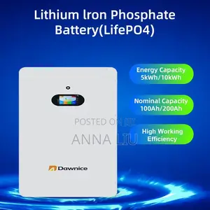 High-Efficiency 10kwh Dawnice 51.2v 205ah Wall Battery