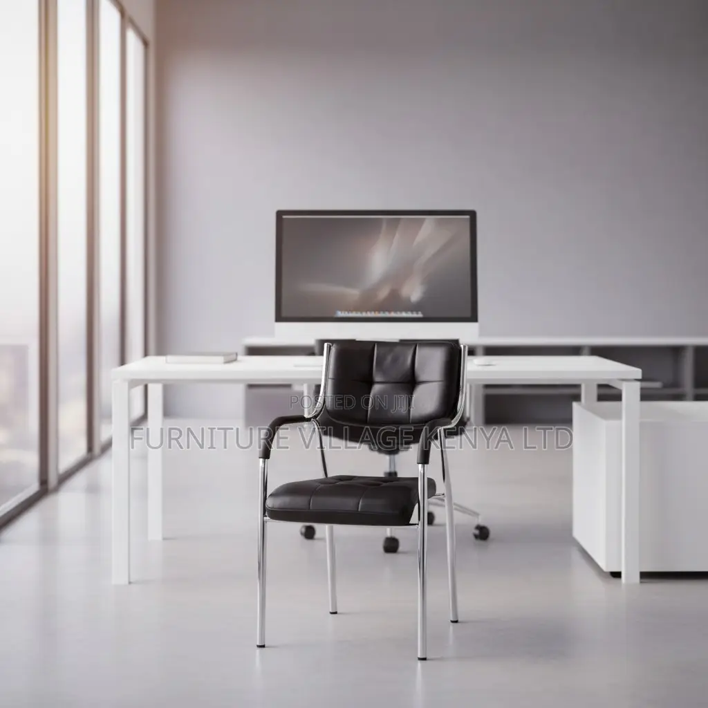 Office Chair; Pu Leather Catalina Visitor's Office Chair