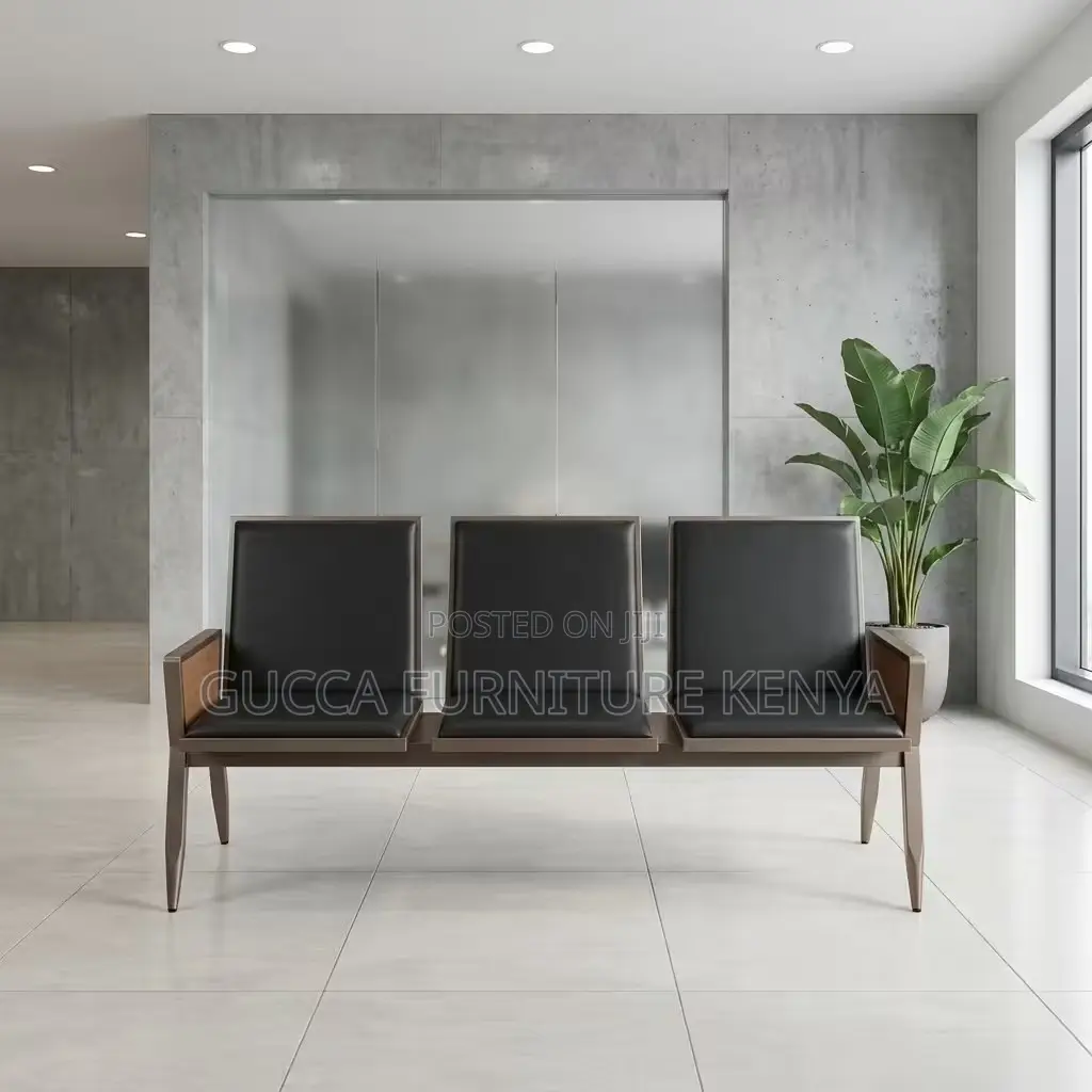 3-link Padded Modern Reception Office Bench
