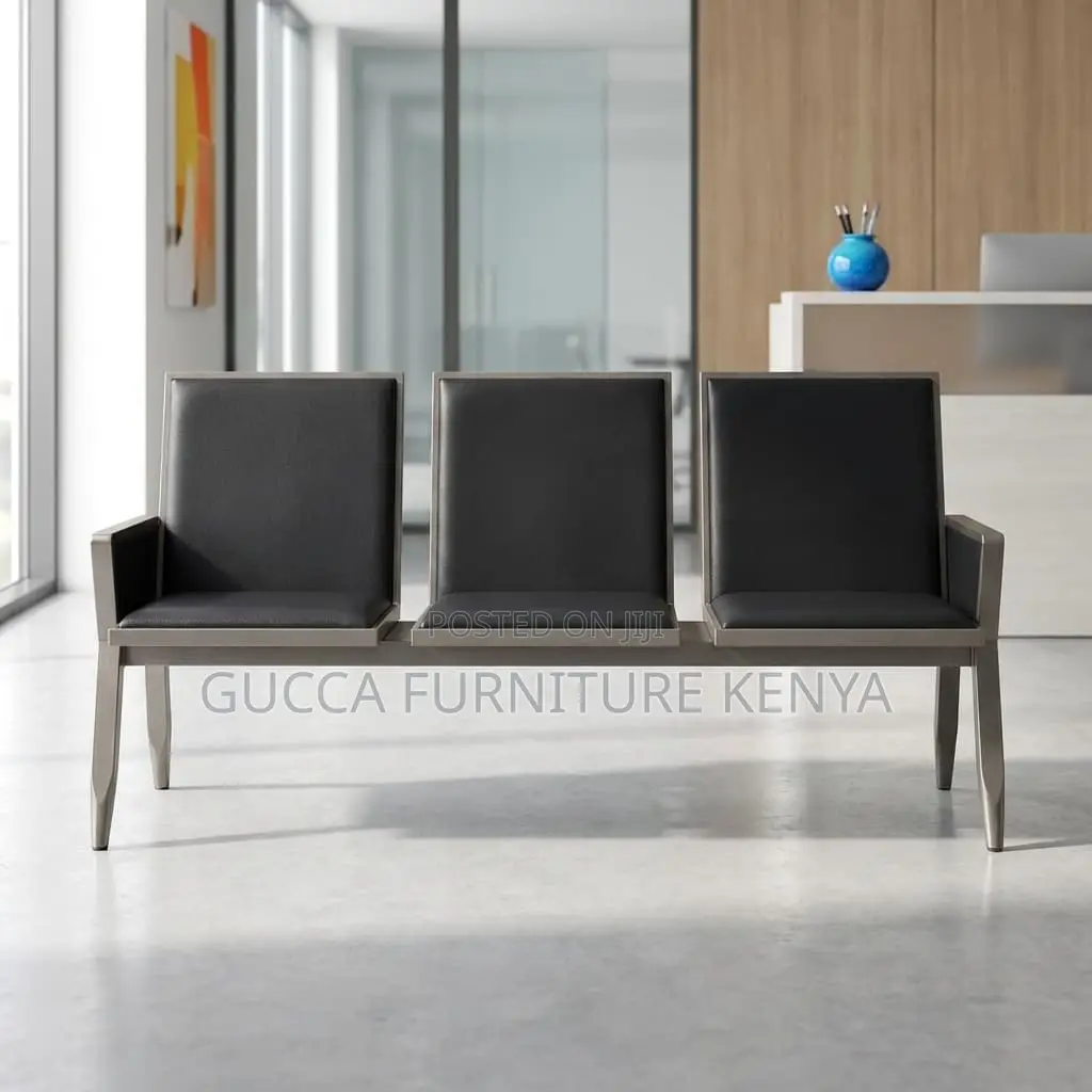 3-link Padded Modern Reception Office Bench