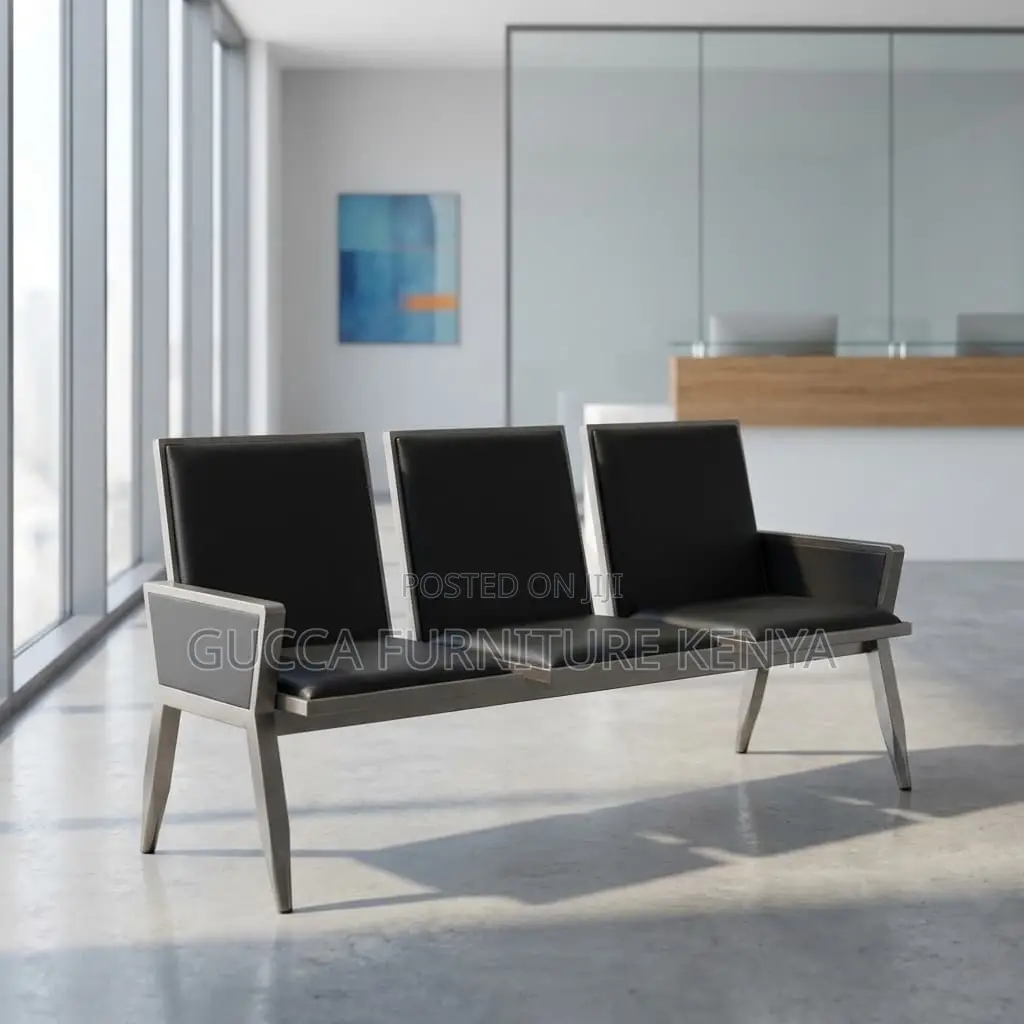 3-link Padded Modern Reception Office Bench