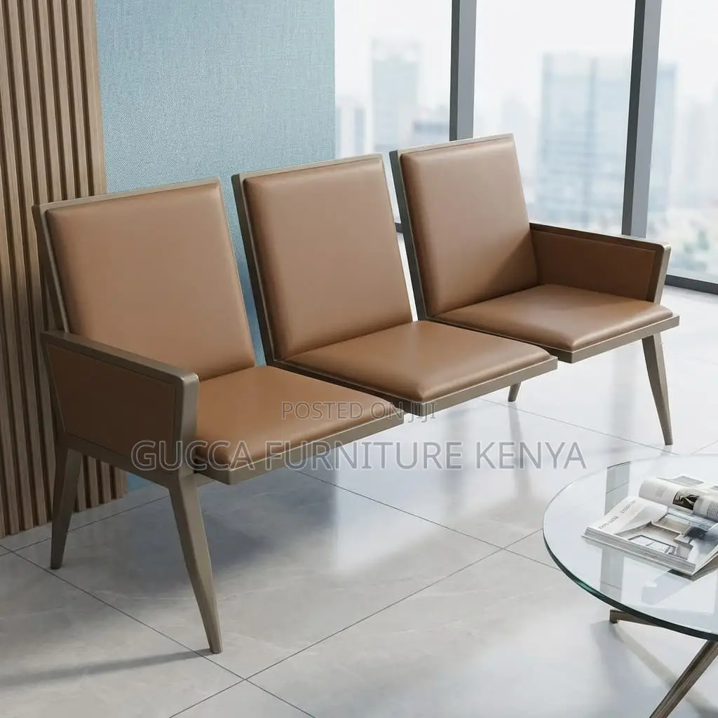 3-link Padded Modern Reception Office Bench