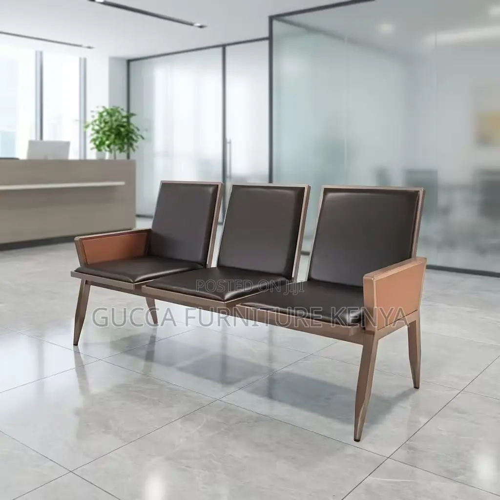 3-link Padded Modern Reception Office Bench