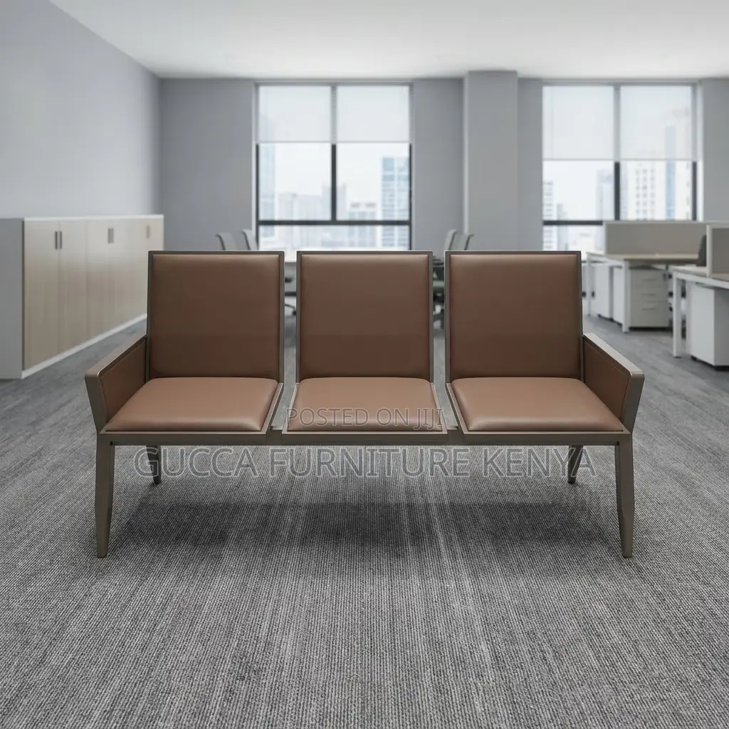 3-link Padded Modern Reception Office Bench