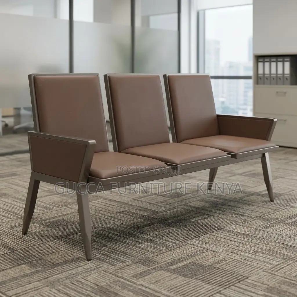 3-link Padded Modern Reception Office Bench