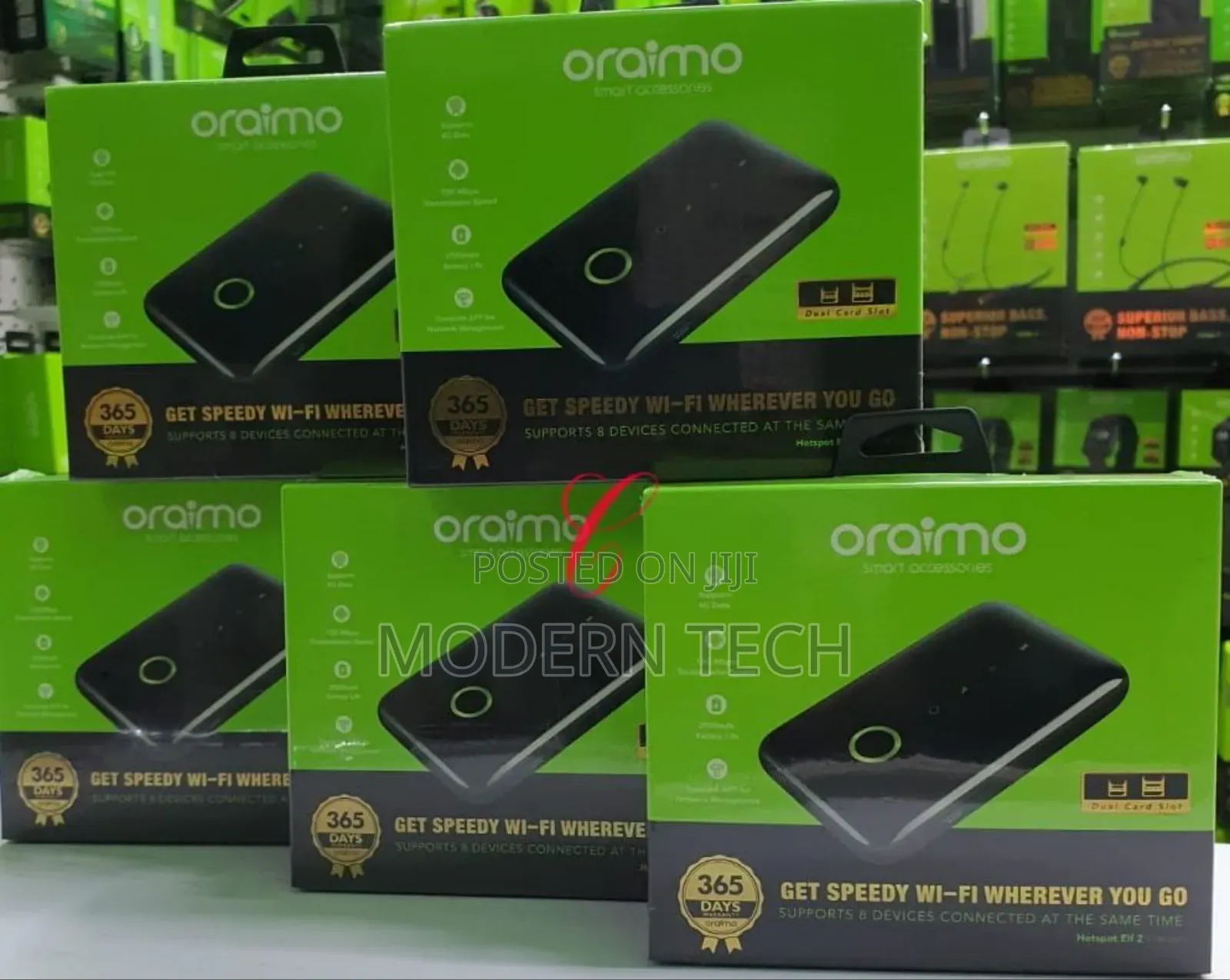 Oraimo Mifi Elf 2 Om102 – 4g Lte Hotspot, 150mbps, Dual Sim