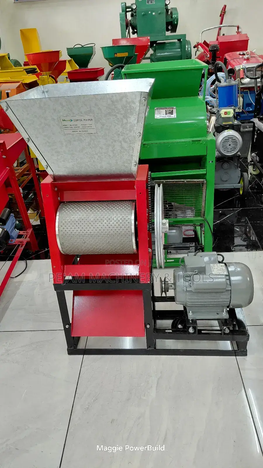 Electric Milano Coffee Pulper Machine 2hp 1000kg/Hr