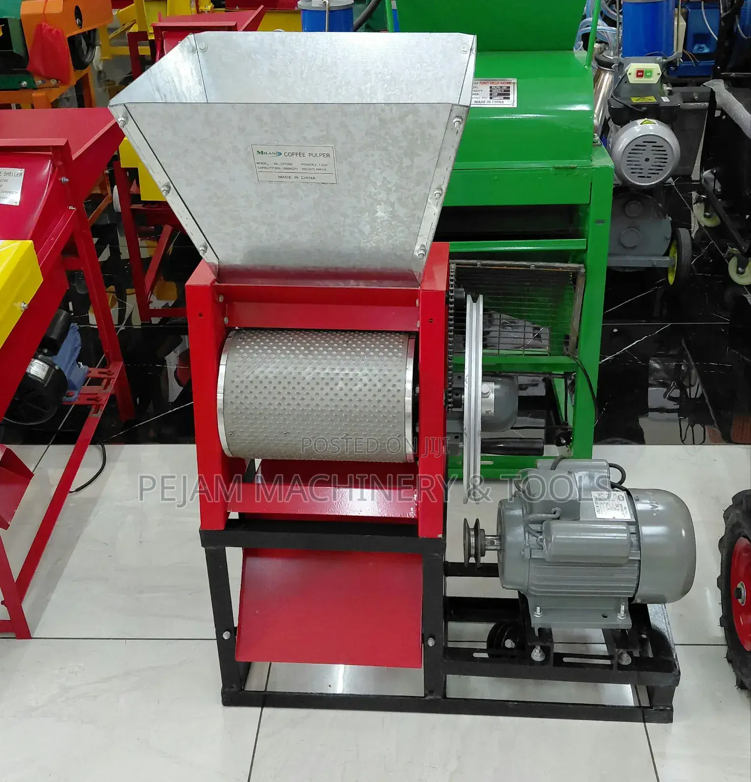 Electric Milano Coffee Pulper Machine 2hp 1000kg/Hr