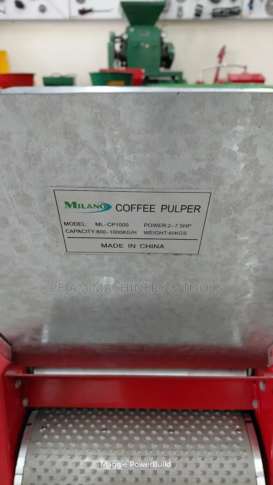 Electric Milano Coffee Pulper Machine 2hp 1000kg/Hr