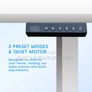 White Electric Height Adjustable Standing Desk