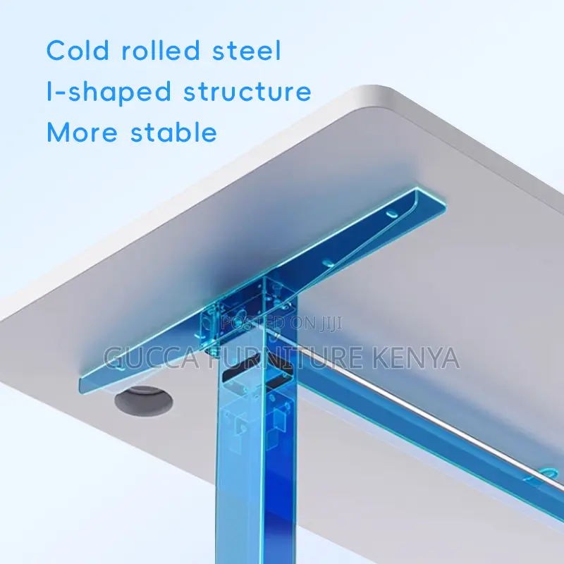 White Electric Height Adjustable Standing Desk