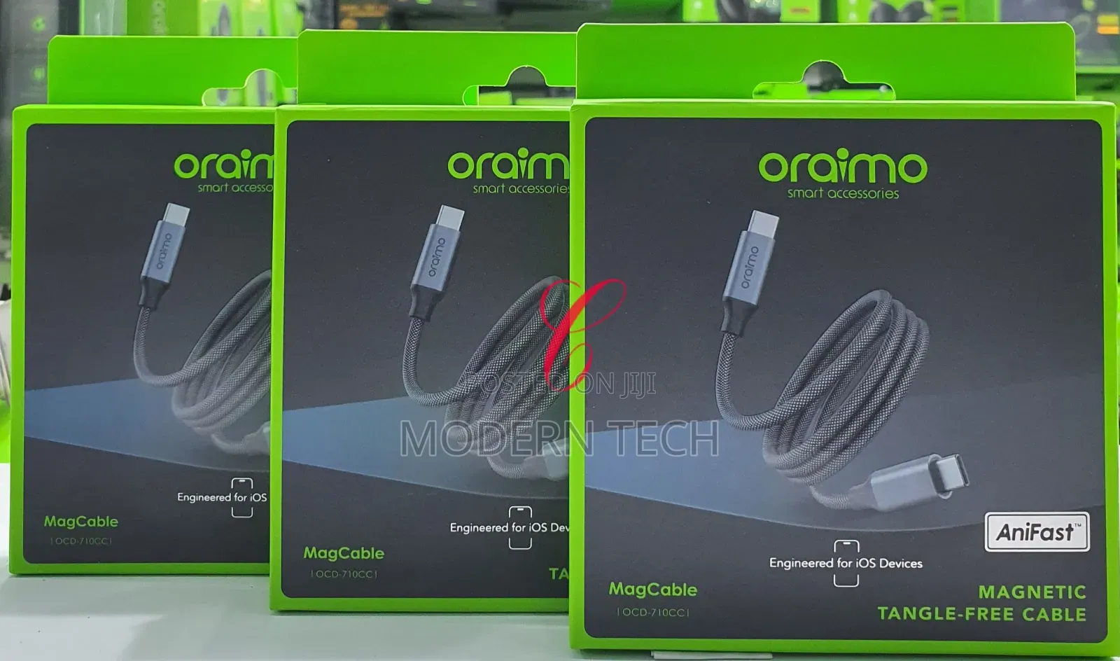Oraimo Magcable Ocd‐710cc – 60w Magnetic Usb‐C to Usb‐C Cable (20v/3a)