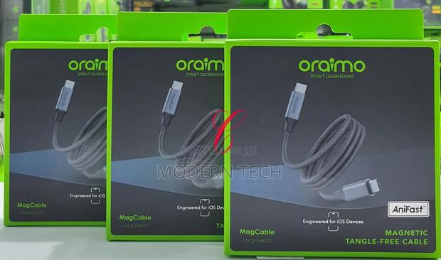 Oraimo Magcable Ocd‐710cc – 60w Magnetic Usb‐C to Usb‐C Cable (20v/3a) - thumbnail 2
