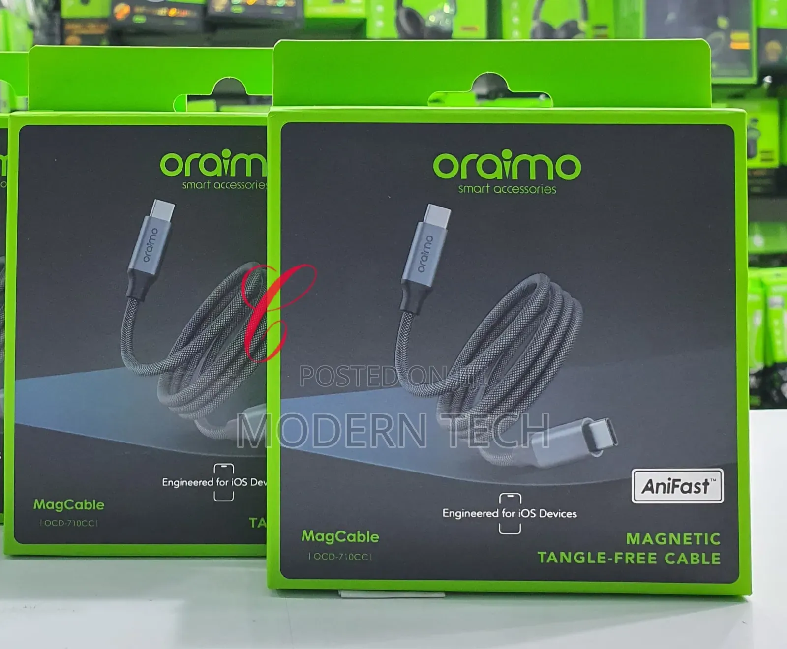 Oraimo Magcable Ocd‐710cc – Tangle‐Free Magnetic 60w Fast Charge