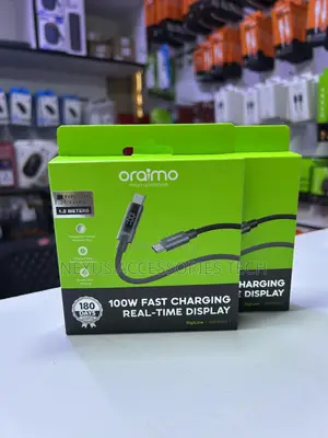 Oraimo 100w Usb-C to Usb-C Cable–Fast Charging Durable High-Speed