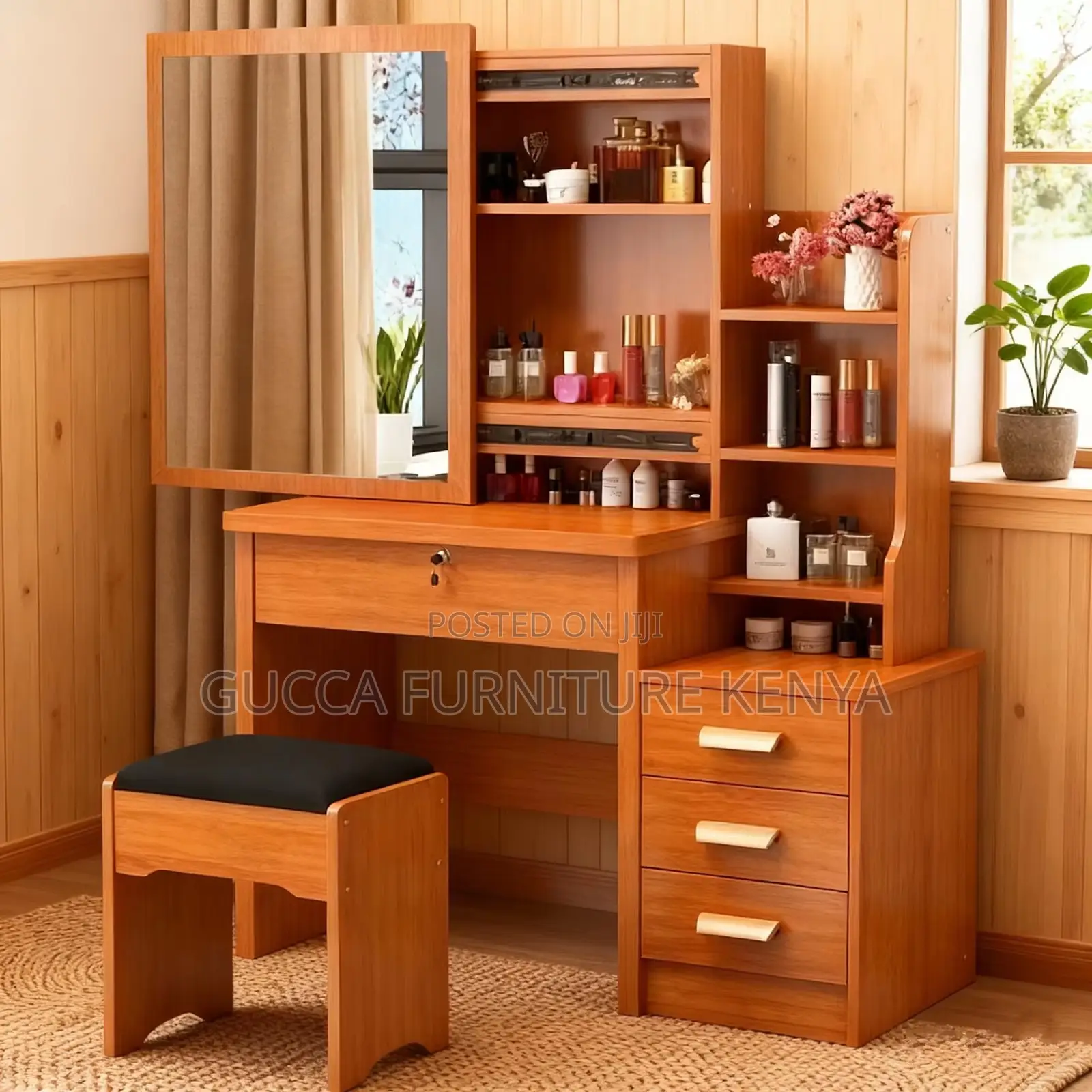 Brown Modern Bedroom Dressing Table