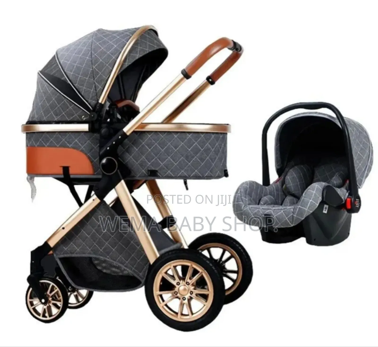 Portable Baby Stroller With Bassinet/Carry Cot