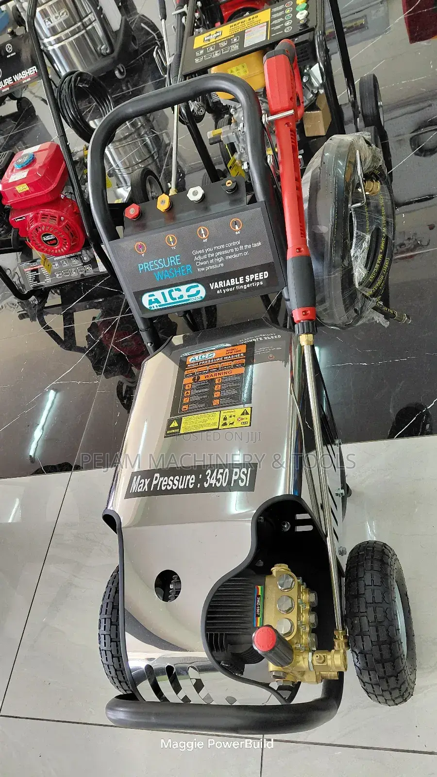 Aico Japan Electric Pressure Washer 5hp Motor 3450psi Heavyduty Gun