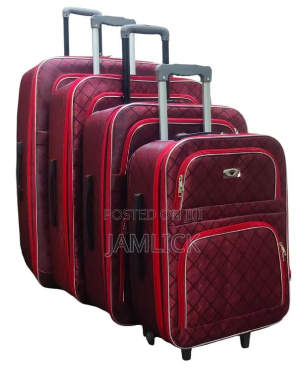 4 PCS Fabric Suitcases Set  - thumbnail 3