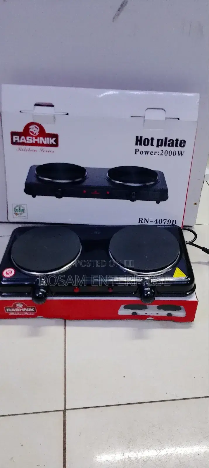 Double Hot Plates Rashnik Brand