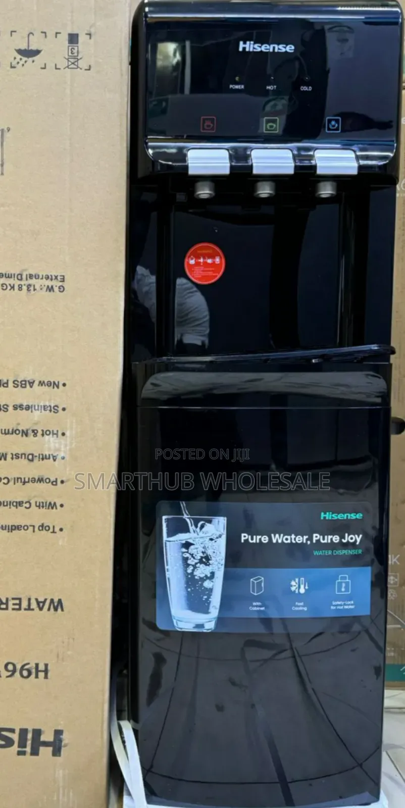 Hisense Black  3taps   Hot,Normal And Cold Dispenser