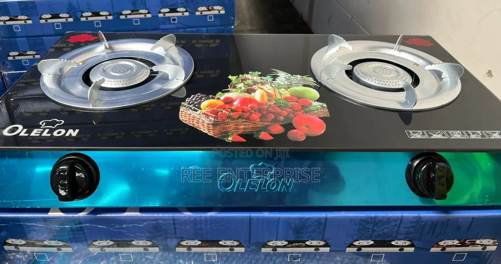 Glass Olelon 2 Burner   Table Top Cooker