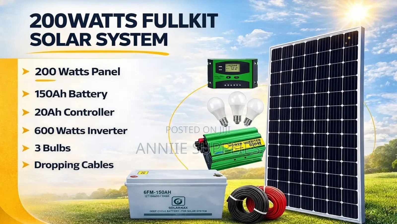 200watts Fullkit Solar System