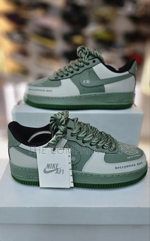 Quality Leather Casual Customized Airforce One Sneakers Shoes - thumbnail 2