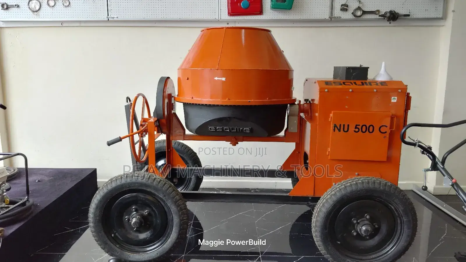 Esquire Indian Concrete Mixer 500l Kirloskar 6.5hp Diesel Engine Belt