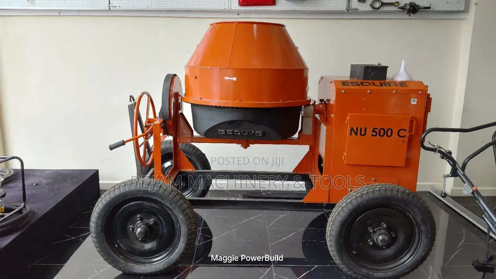 Esquire Indian Concrete Mixer 500l Kirloskar 6.5hp Diesel Engine Belt