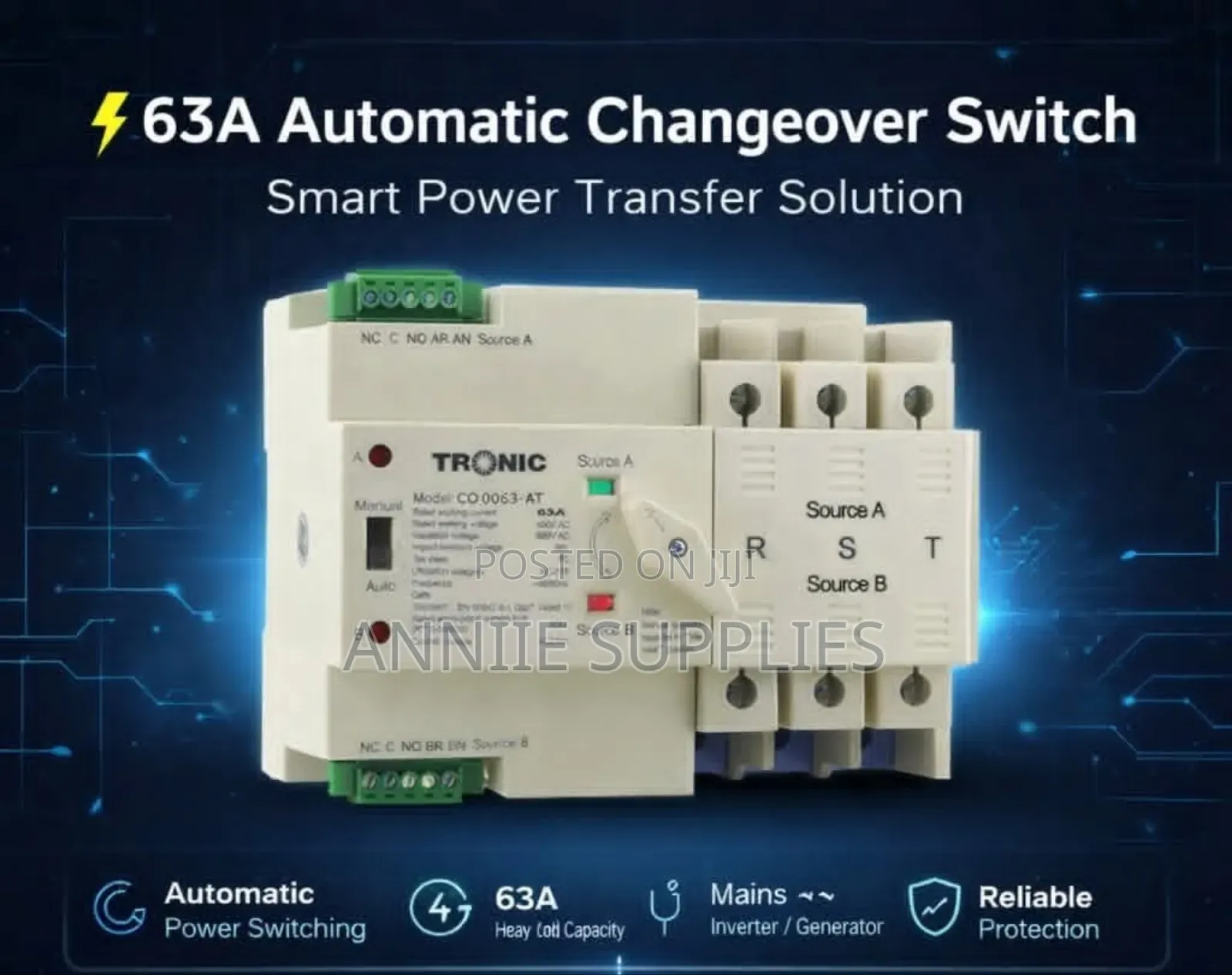 63amps Automatic Charge Over Switch