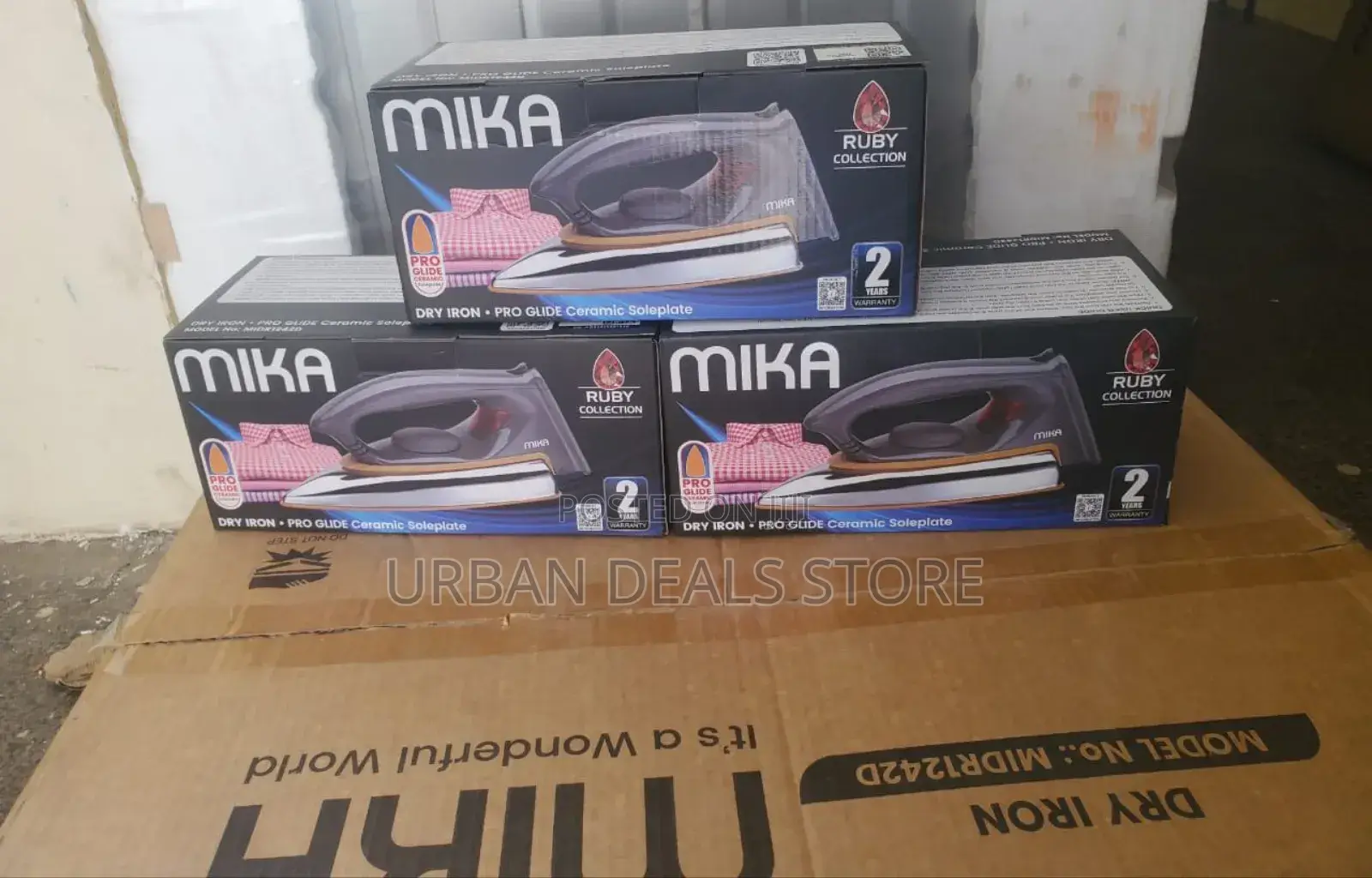 Heavy Duty Mika Dry Iron Box ( No Steam)