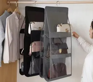 6 Pocket Hanging Handbag Organizer - Cr
