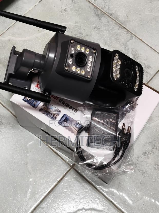 CCTV With Two Signal Antennae Motion Sensor Dual Lens 4g