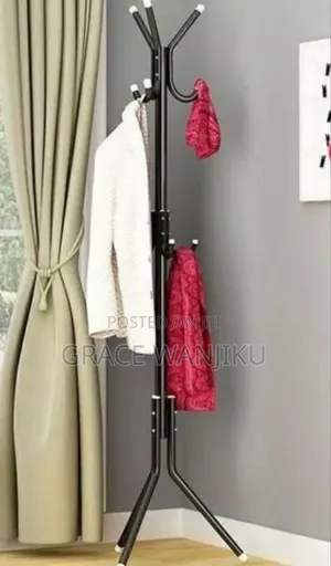 170cm High Metallic Coat Or Bags Hanger Stand