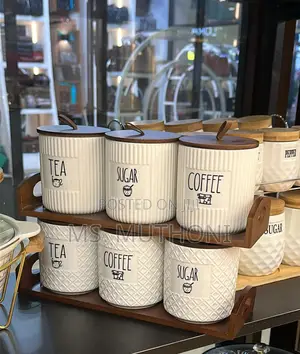 Luxury 4-Piece Canister Set (1 Tray + 3 Canisters