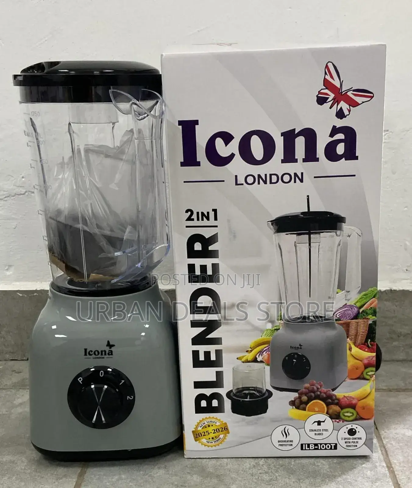 2 in 1 Blender Icona Blender. Box Has 6 Pieces