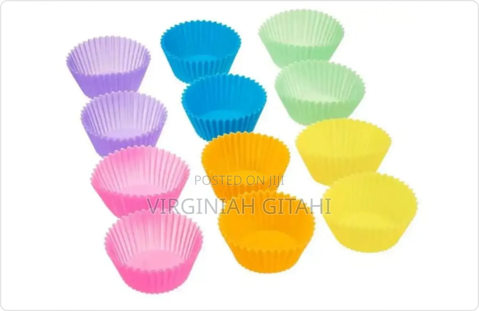 Multicolour Cake Mold for 12pcs