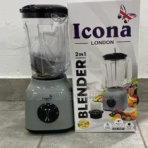 2 in 1 Blender Icona Blender With Sharp Stainless Blades