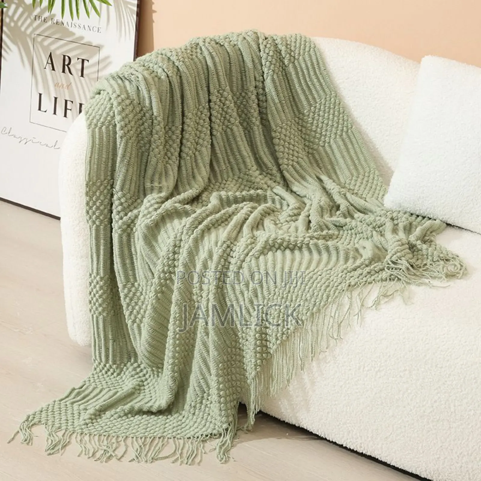 Nordic Style Sofa Throw Blanket - Cr