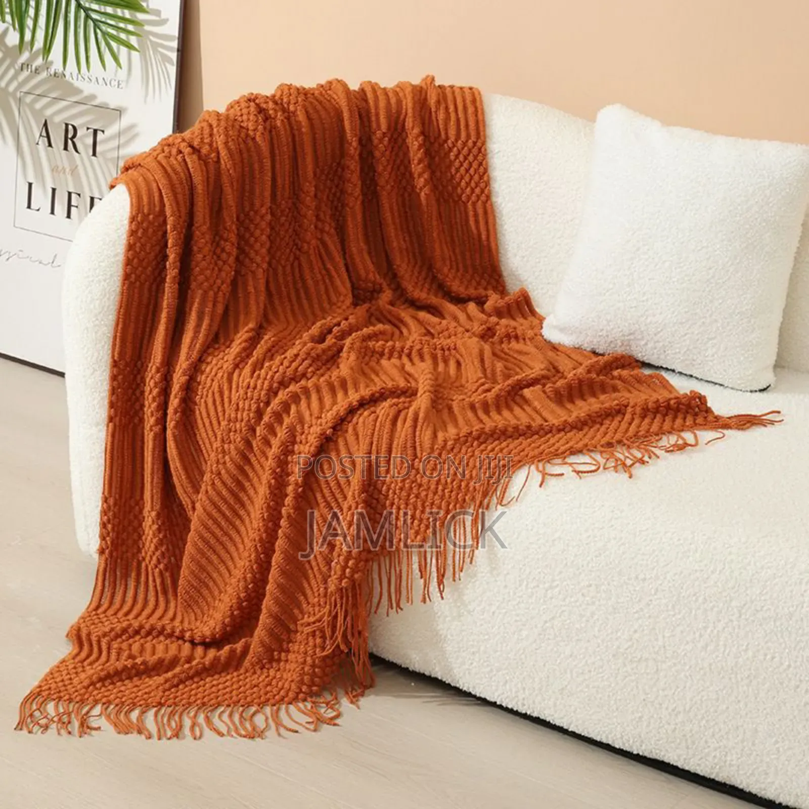 Nordic Style Sofa Throw Blanket - Cr