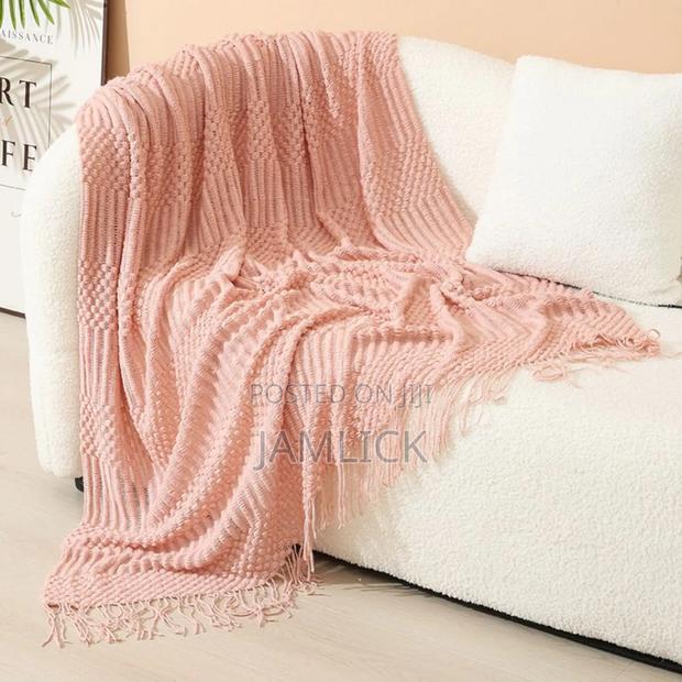 Nordic Style Sofa Throw Blanket - Cr - thumbnail 6