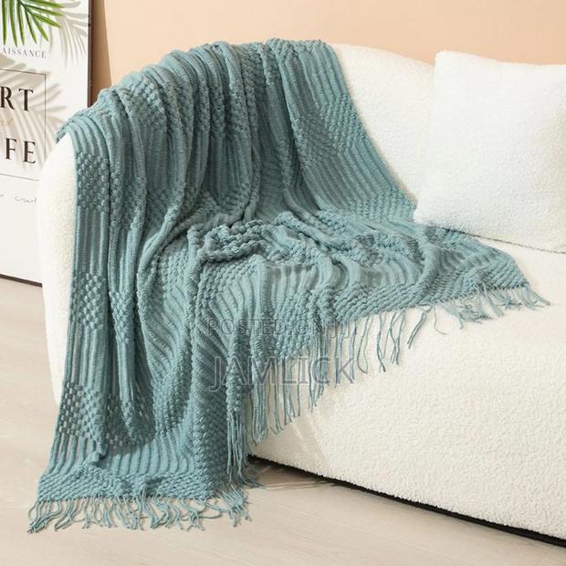 Nordic Style Sofa Throw Blanket - Cr - thumbnail 8