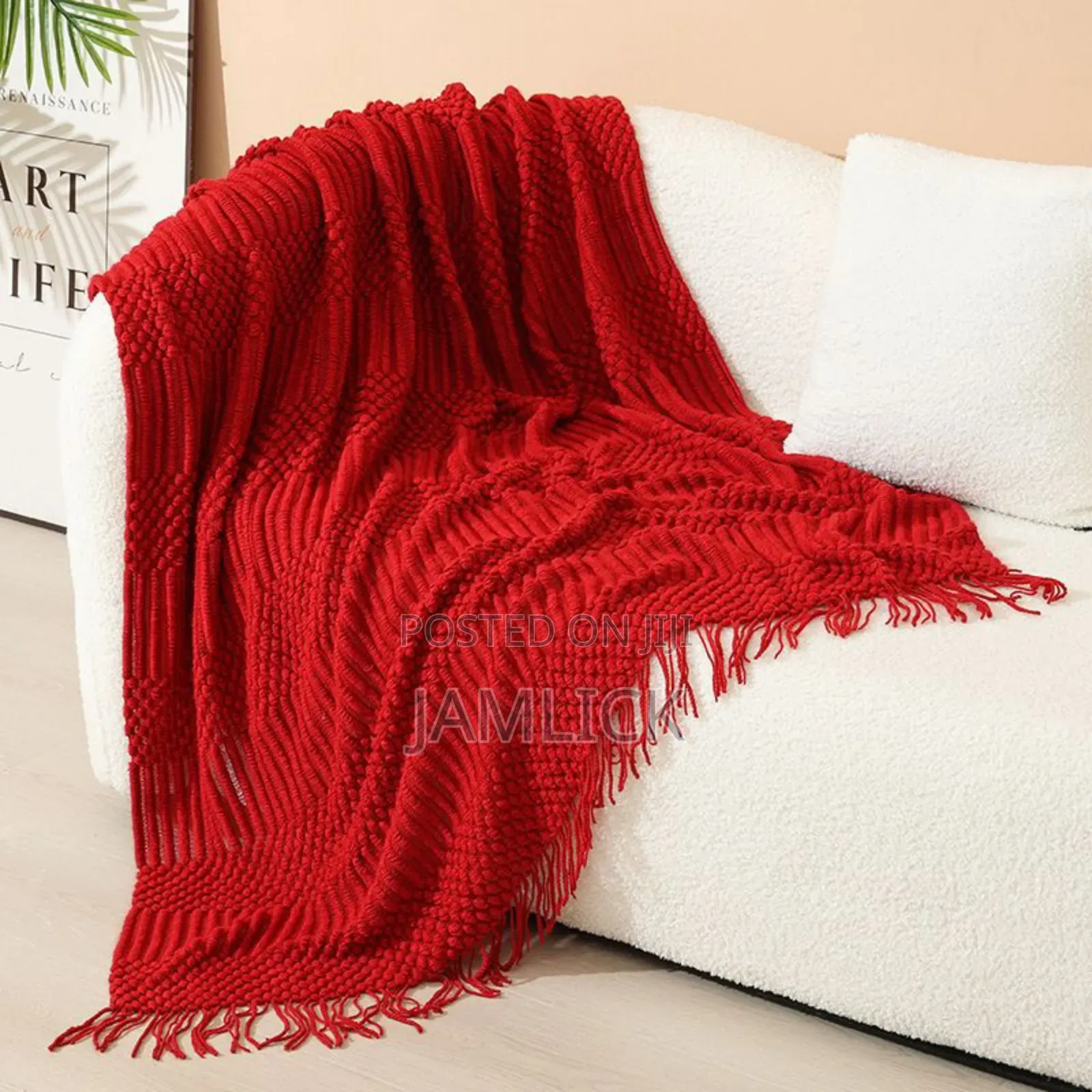 Nordic Style Sofa Throw Blanket - Cr