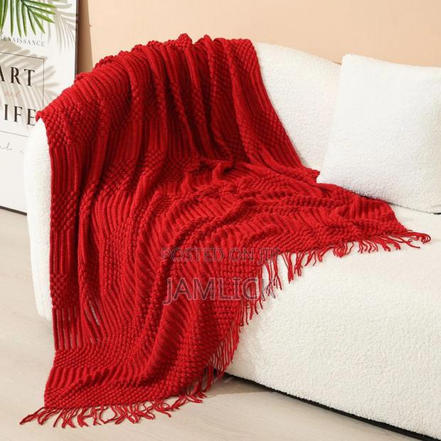 Nordic Style Sofa Throw Blanket - Cr - thumbnail 9