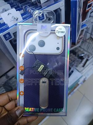 Nanoba Carbon Fiber Magnetic Vertical Stand Case for iPhone 17 Pro Max - thumbnail 2