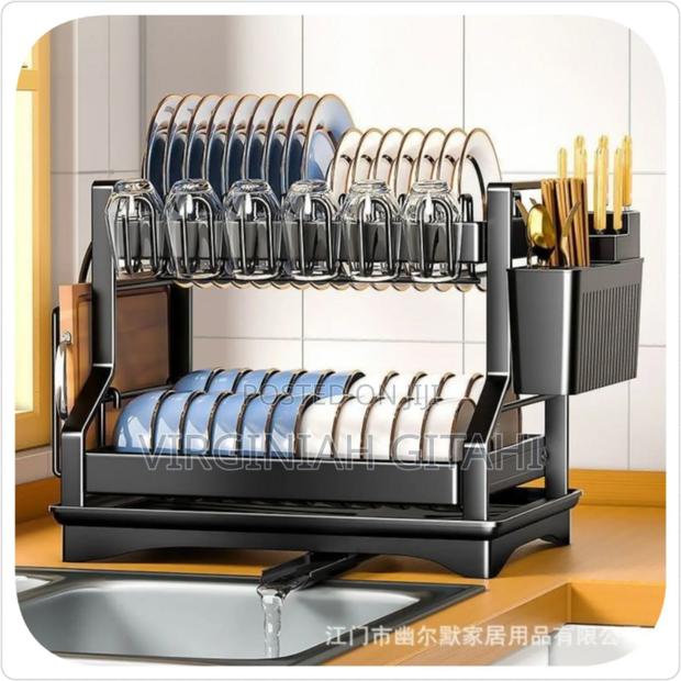 Black WhiteL-Classy High Quality Dish Rack