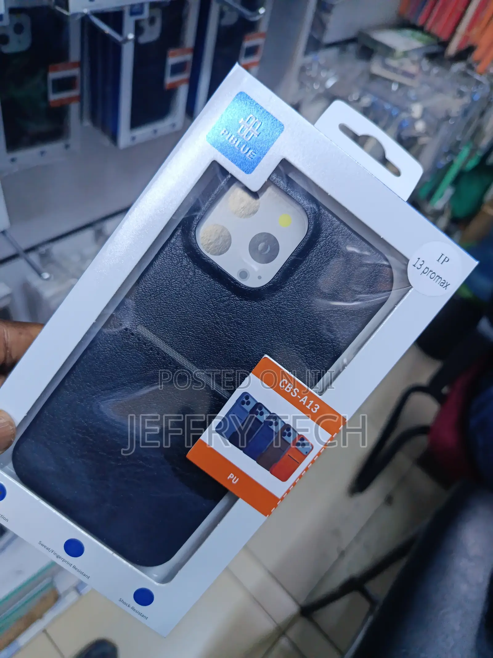 Piblue Pu Leather-Textured Case Designed for the iPhone 13 Pro Max